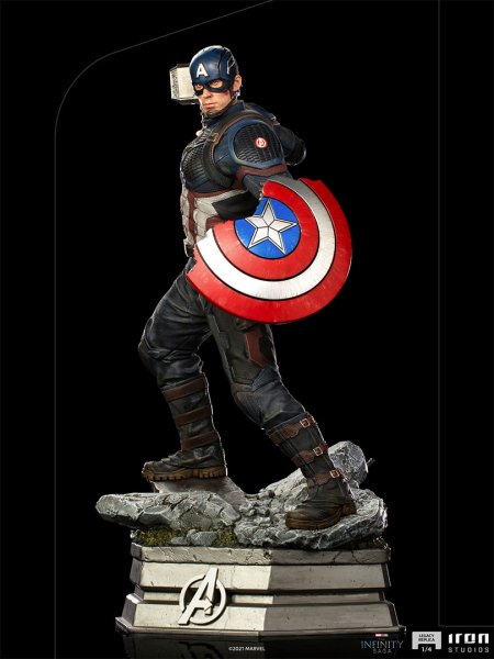 画像1: 予約 iron studios アイアンスタジオ  Captain America - Infinity Saga  1/4 スタチュー 塗装済み 完成品 (1)