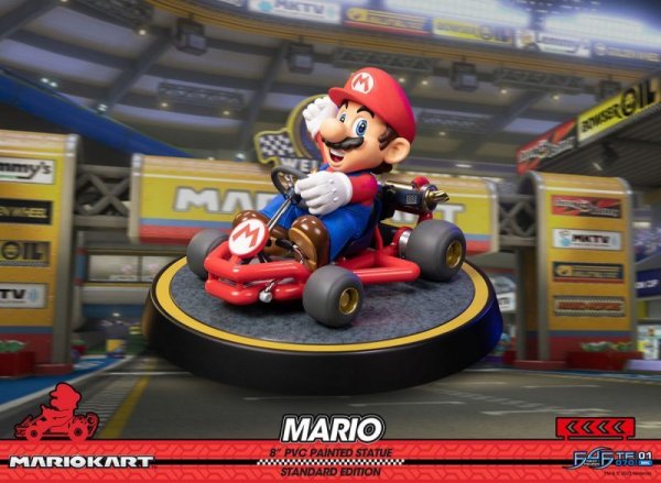 画像1:  First 4 Figures   マリオカート  マリオ   MARIO KART - MARIO  19.2cm スタチュー   MKARTST  STANDARD Edition (1)