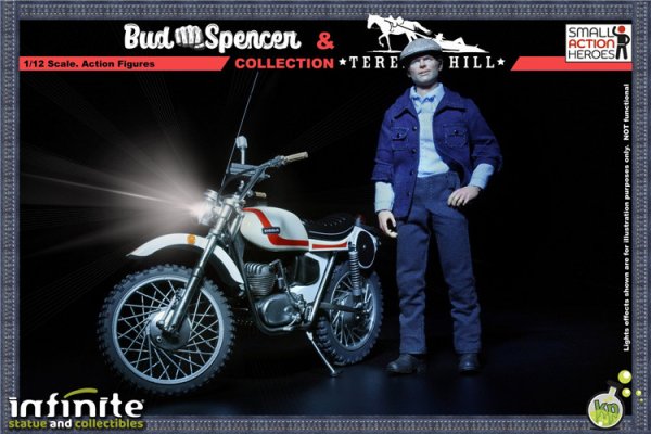 画像1: 予約 Infinite Statue X Kaustic Plastik   ...altrimenti ci arrabbiamo! 1974    Bud Spencer & Motorcycle    1/12  アクションフィギュア  90034 (1)