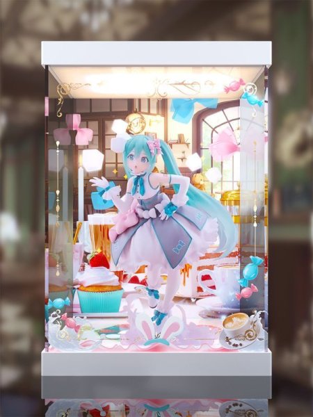 画像1: 予約 タイトーくじ　初音ミク 39(ミク)の日 記念くじ 2nd season　B賞 スケールフィギュア~Melty Sugar ver.~ 専用 展示ケース (1)