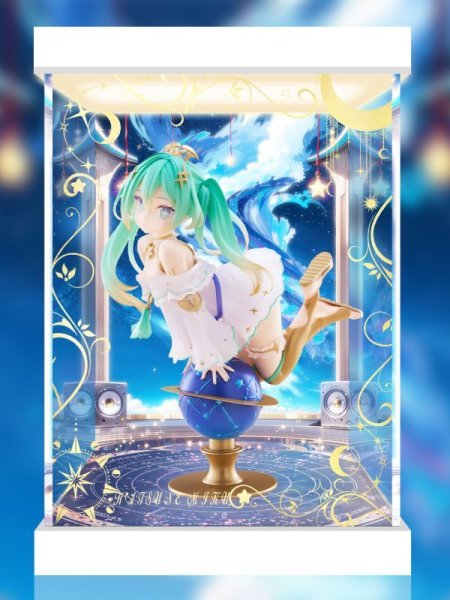 画像1: タイトーくじ　初音ミク 39(ミク)の日 記念くじ 2nd season　A賞 スケールフィギュア〜Glittering Star ver.〜 専用 展示ケース (1)