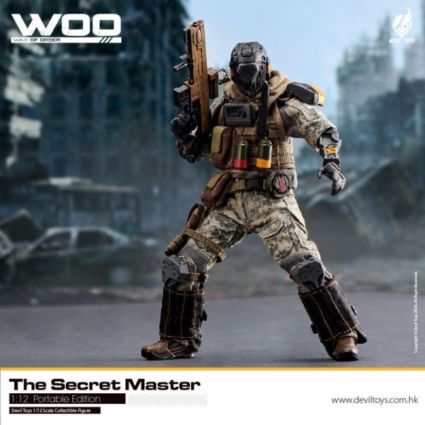 画像1: 予約 Devil Toys War of order- Secret Master 1/12   アクションフィギュア  WOO01 (1)