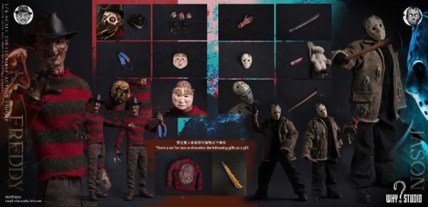 画像1: 予約 why Studio   Freddy Vs.Jason  （Twin suit）  1/6   アクションフィギュア  WS020 (1)