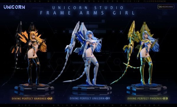 画像1: 予約 Unicorn Studio   Mecha Girl 1st Edition RX-0 1/6   スタチュー   (1)