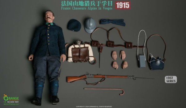 画像1: 予約 QORANGE QOTOYS  France Chasseurs Alpins in Vosges 1915  1/6  アクションフィギュア  QOM-1041 (1)