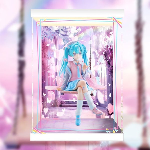 画像1: 初音ミク　ぬーどるストッパーフィギュアー恋するブレザーー 専用 展示ケース (1)