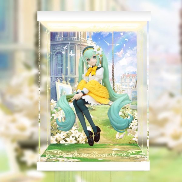 画像1: 予約 初音ミク　ぬーどるストッパーフィギュア Flower Fairyーリリー・ホワイトー  専用 展示ケース (1)