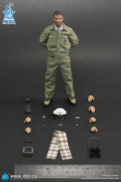 画像1: 予約 DID  Palm Hero Series WWII German U-Boat Commander – Lehmann 1/12  アクションフィギュア   XD80026 (1)