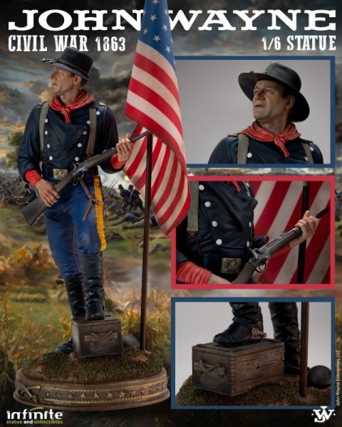 画像1: 予約 Infinite Statue  JOHN WAYNE CIVIL WAR 1863  1/6   スタチュー  8033300431306 (1)