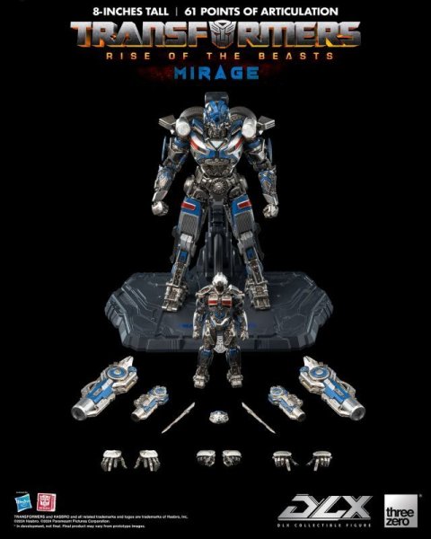 画像1: 予約 Threezero  Transformers: Rise of the Beasts  Mirage  20.32cm   アクションフィギュア  3Z0564 (1)