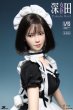 画像3: 予約 JKTOYS   Fukada maid head sculpture costume set  1/6   素体なし  K-003A (3)