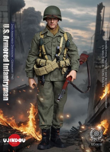 画像1: 予約 UJINDOU  WWII U.S. Armored Infantryman,Germany 1945  1/6  アクションフィギュア  UD9038 (1)