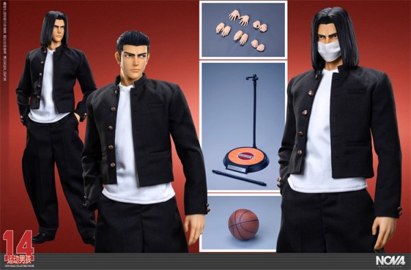 画像1: 予約 NOVA    14番バスケットボール選手  School uniform version  1/6  アクションフィギュア    (1)