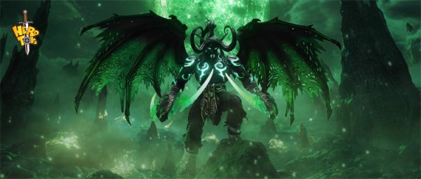 画像1: 予約 Hero toys   Illidan Black Devil Ver. 24cm   アクションフィギュア (1)