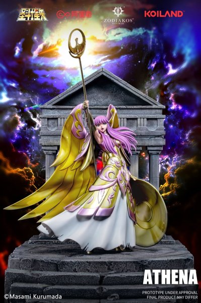 画像1: 予約 Zodiakos Studio    聖闘士星矢（Saint Seiya）城戸沙織  アテナ  47cm  スタチュー   (1)