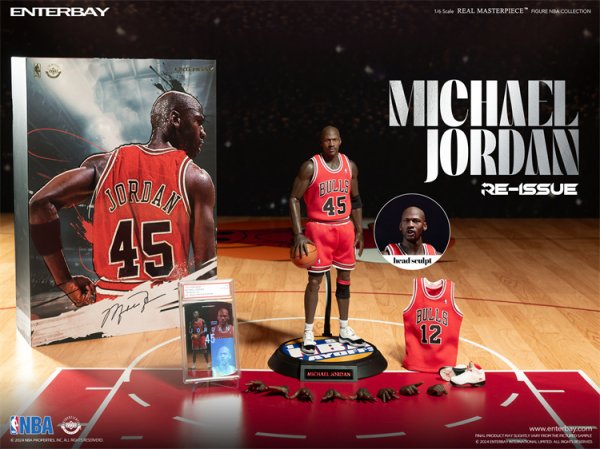 画像1: 予約 ENTERBAY エンターベイ   Michael Jordan  ジョ—ダン   1/6   アクションフィギュア  限定版 (1)