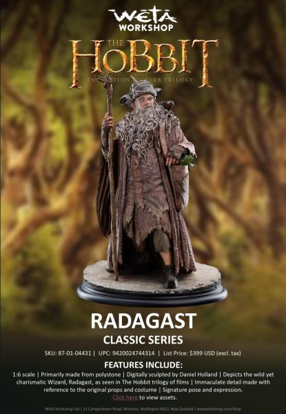 画像1: 予約 Weta Workshop   The Lord of the Rings  RADAGAST  NORMAL Ver  1/6   スタチュー   87-01-04431 (1)