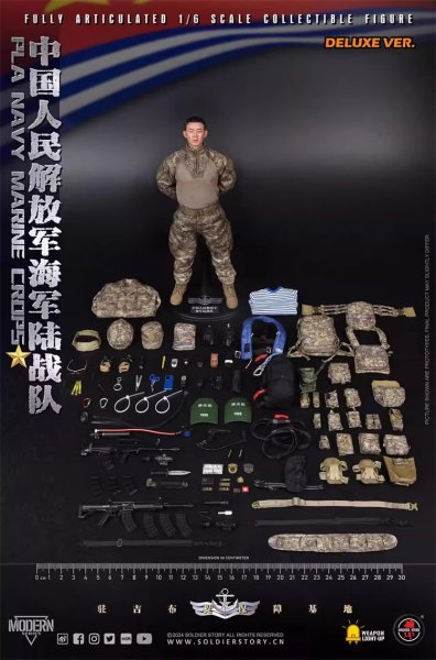 画像1: 予約 SOLDIER STORY  PLA Navy Marine Corps Collectible Action Figure (deluxe ver.) 1/6  アクションフィギュア SS139 (1)