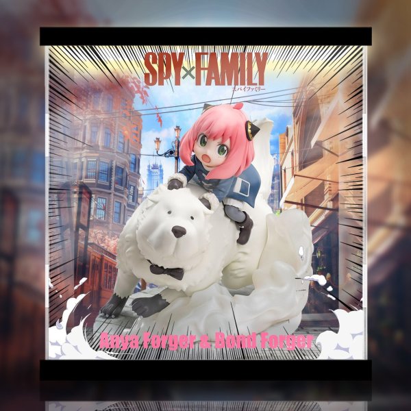 画像1: 予約 TVアニメ「SPY×FAMILY」　Luminasta　（アーニャ・フォージャー＆ボンド・フォージャー）〜mission extend〜 専用 展示ケース (1)