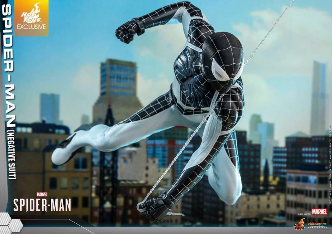 Vgm36 ホットトイズ 1 6 Marvel S Spider Man スパイダーマン ネガティブ スーツ版 Spider Man フィギュア専門店 ソダチトイズ