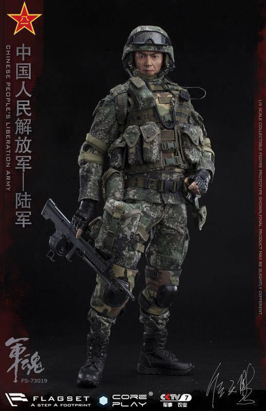 FLAGSET 1/6 中国人民解放軍 陸軍 機関銃手 アクションフィギュア 73019