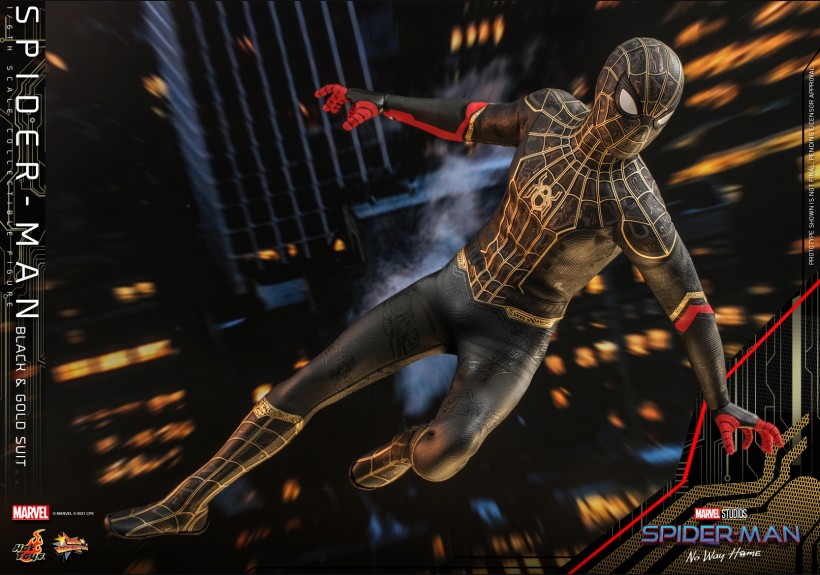 [新品未開封] スパイダーマン　ブラック&ゴールド　スーツ　ホットトイズ