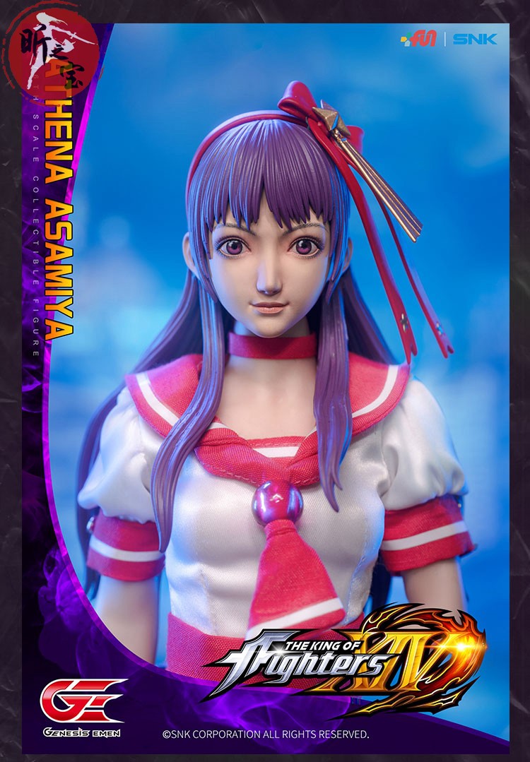 Genesis Group EMEN 1/6 KOF14 麻宮アテナ ATHENA ヘッド2個 ザ・キング・オブ・ファイターズ アクションフィギュア  KOF-AT01