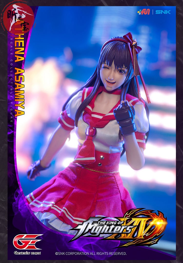 Genesis Group EMEN 1/6 KOF14 麻宮アテナ ATHENA ヘッド2個 ザ