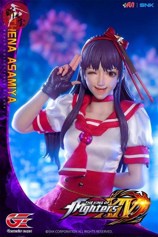 Genesis Group EMEN 1/6 KOF14 麻宮アテナ ATHENA ヘッド2個 ザ・キング・オブ・ファイターズ アクションフィギュア  KOF-AT01