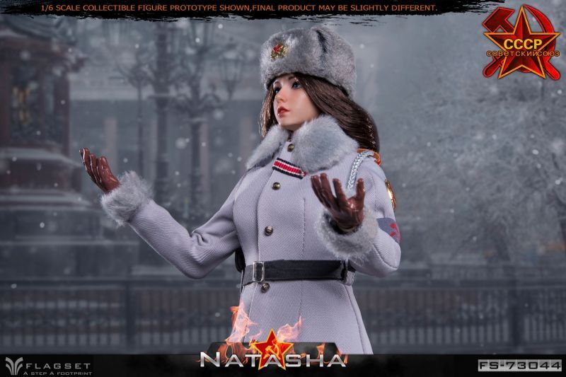 Flagset Red warning Soviet female officers Natasha 1/6 アクション 