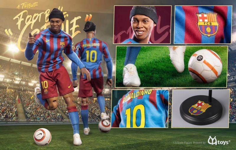 CYYTOYS classic series football doll Ronaldinho 1/6 アクションフィギュア CY2201