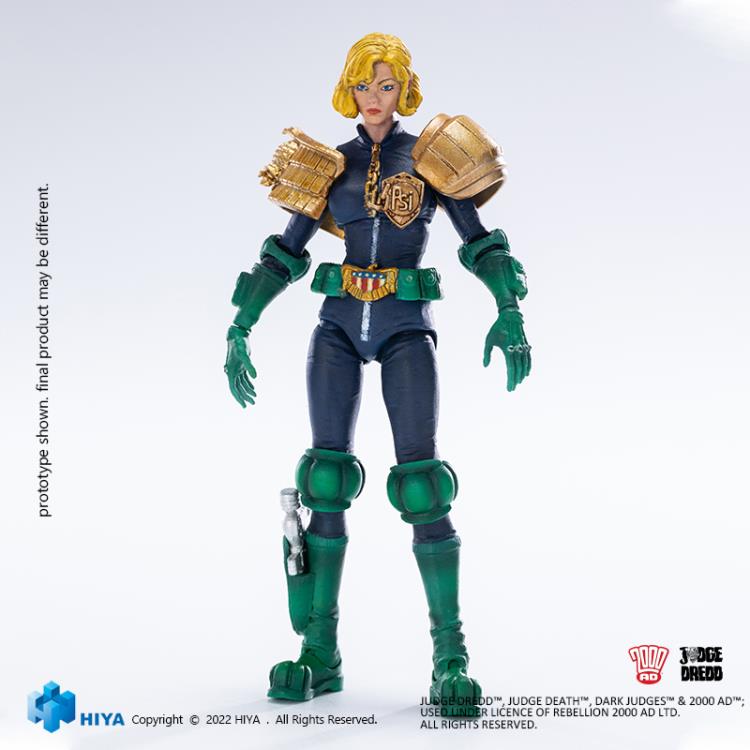 予約 HIYA Judge Dredd Judge Anderson and Motorcycle set 1/18 