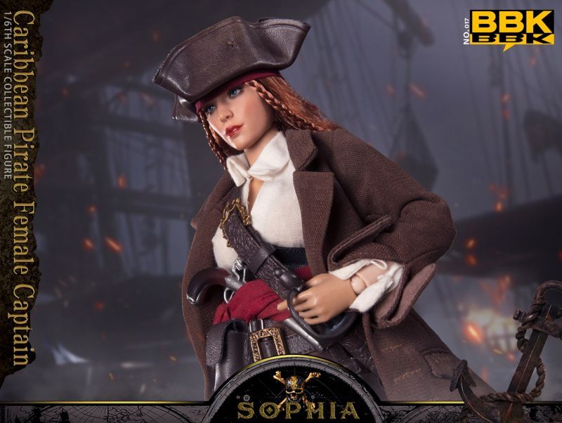 BBK Caribbean Pirate Female Captain SOPHIA 1/6 アクション