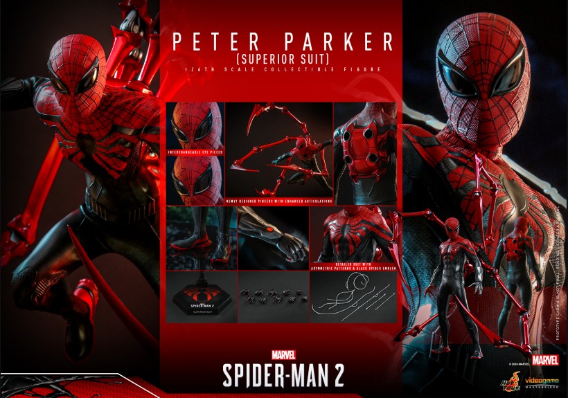 予約 ホットトイズ Marvel's Spider-Man 2 スパイダーマン Peter Parker (SUPEROPR SUIT) 1/6  フィギュア VGM61