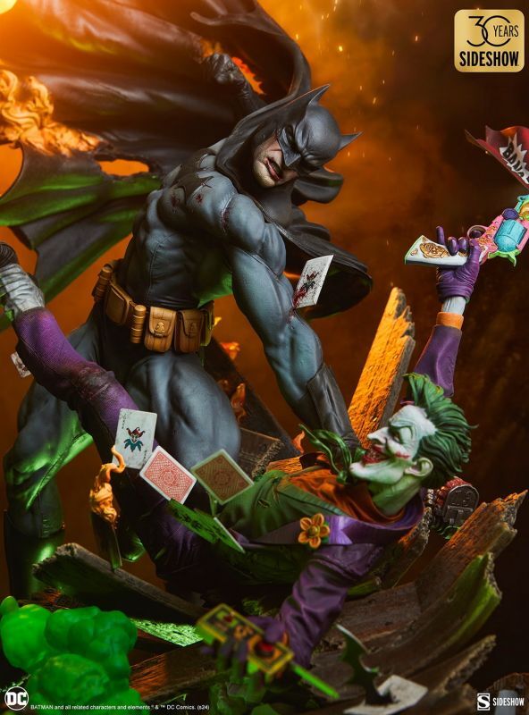予約 Sideshow Batman vs Joker: Eternal Enemies バットマン VS ジョーカー 81cm スタチュー  200643